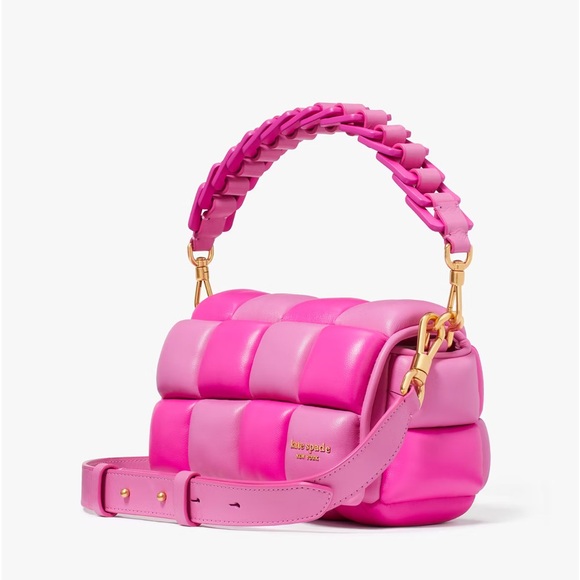 ♠️Kate Spade Boxxy Colorblocked East-West Crossbody Bag, Vivid Snapdragon Pink - Picture 2 of 12